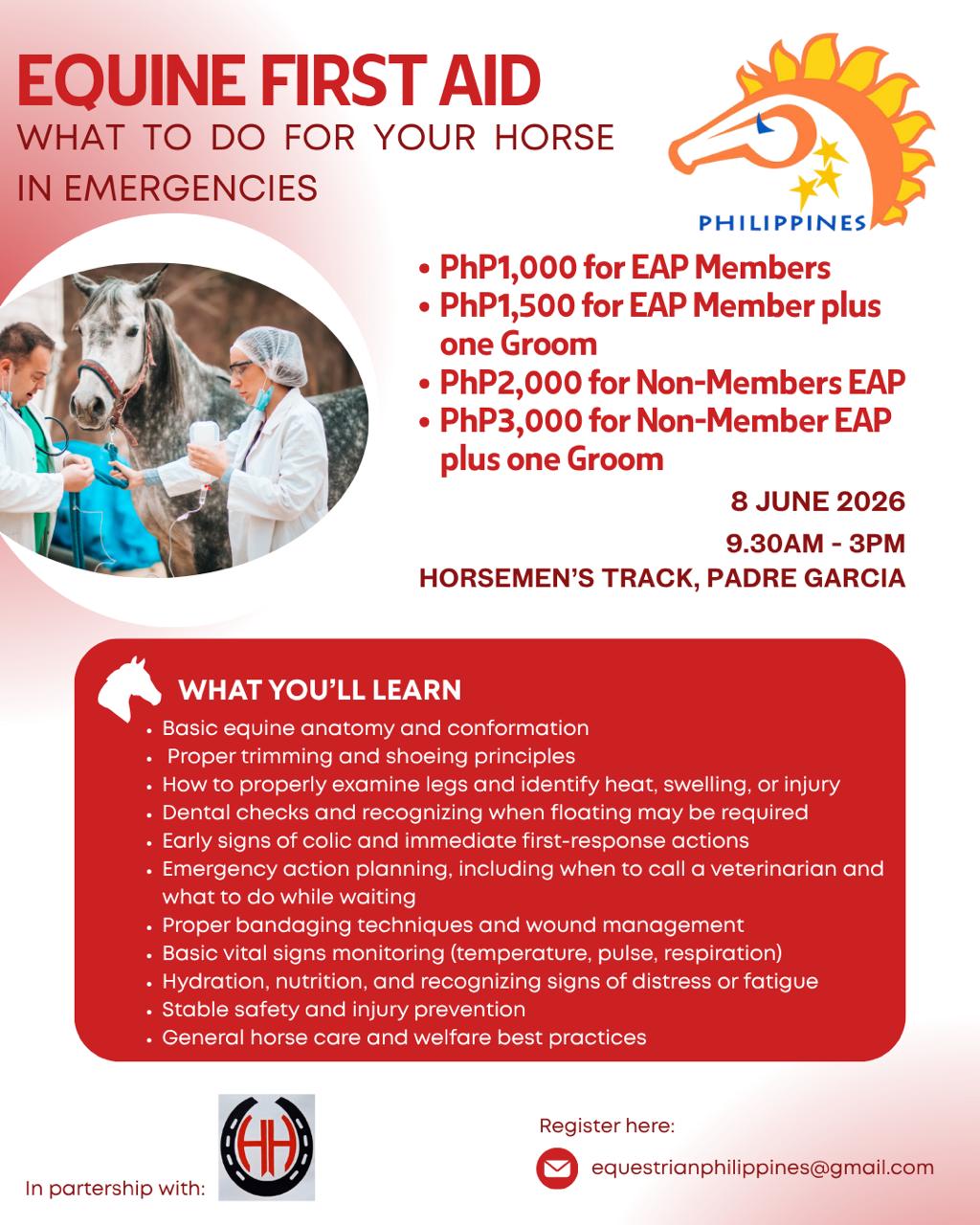 Equine First Aid Seminar  